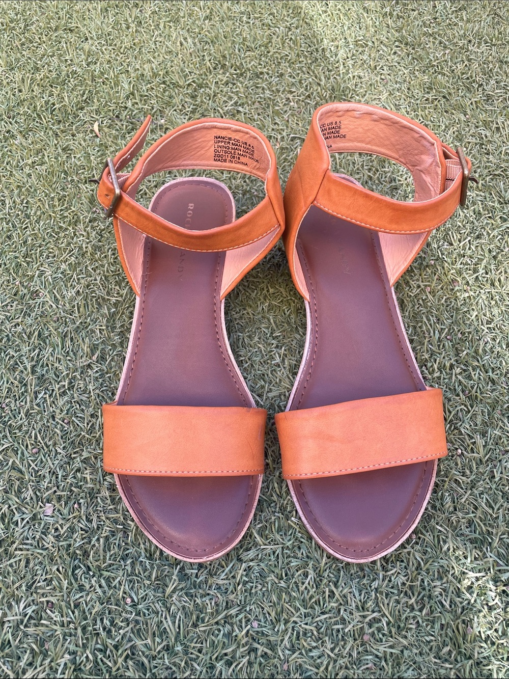 Rock & Candy Brown Ankle-Strap Sandals